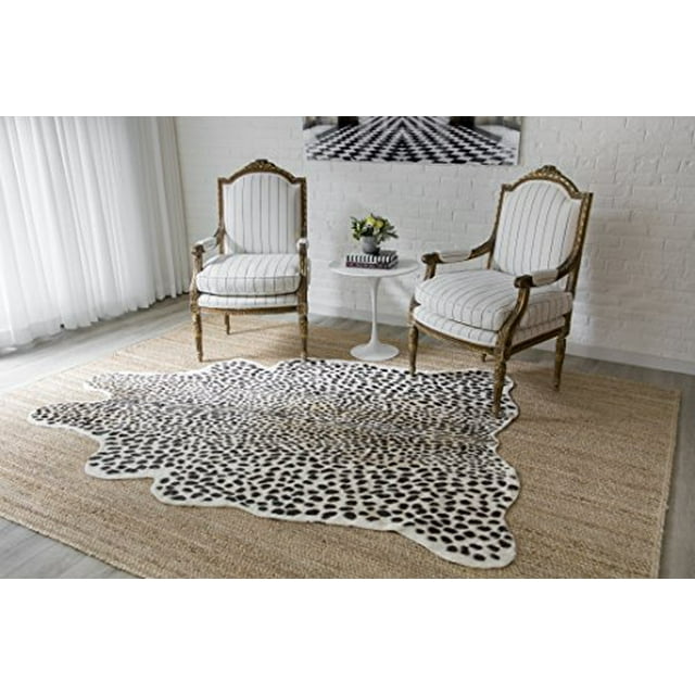 Erin Gates Acadia Collection Cheetah Faux Hide Area Rug 5`3" X 7`10", Multicolor