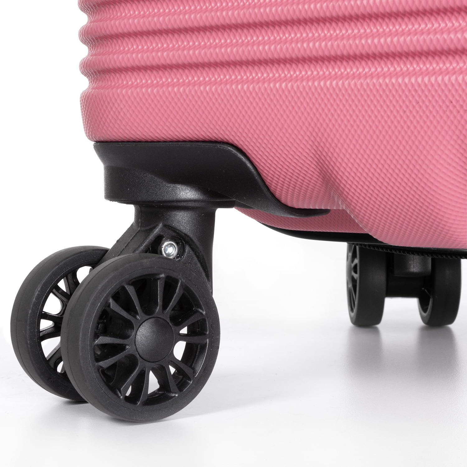 Travel Select Jaylen Hardside Spinner Luggage Set w/ USB Port, Pink, 3-Piece (22/26/30)