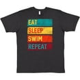 thumbnail image 3 of Inktastic Swimming Eat Sleep Swim Repeat T-Shirt, 3 of 5