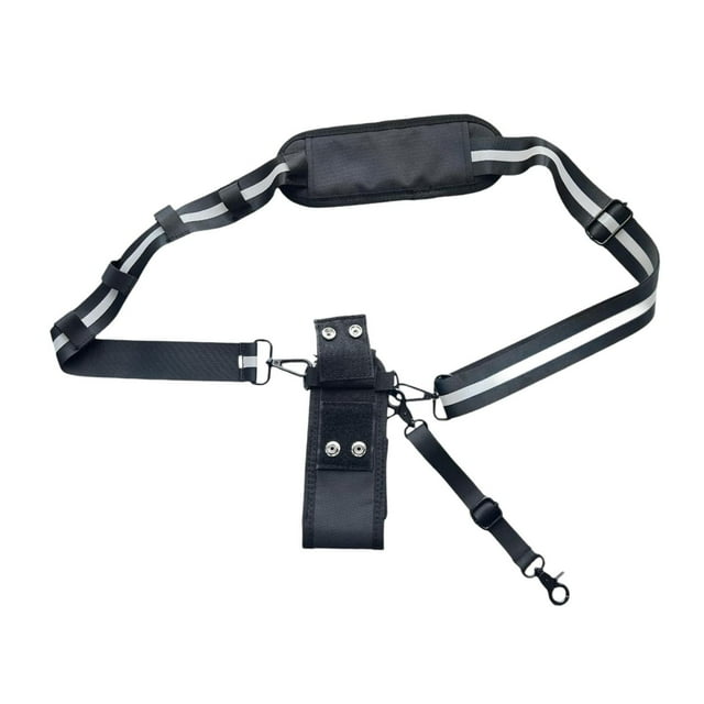 Estuche para radio con soporte para cinturón, funda antibalanceo, versátil y resistente para micrófono, funda para radio, para policías y bomberos.