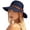Navy, variant on Helii Womens UPF 50 Wide Brim Straw Sun Hat, Packable Foldable Beach Hat, 7cm Brim UV Protection Hat, Adjustable Travel Hat for Vacation Garden Blue,One Size