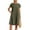 Green, variant on ZZwxWA Dresses for Women 2025 Casual Summer Cotton Dress with Pockets Short Sleeve Midi Dress A Line Flowy Solid Beach Sundress