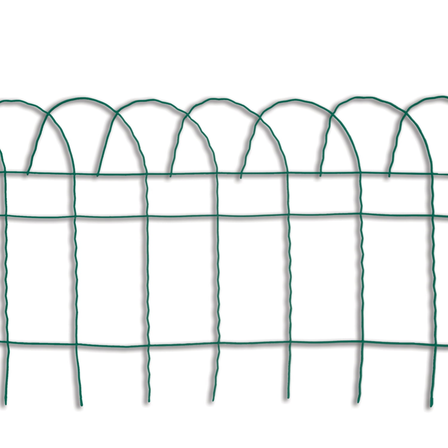 Panacea Set of 6 Green Wire Garden Edging Fence Roll, 14" x 20' Long, Border Edging