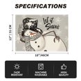 thumbnail image 7 of Smile Grey Snowman Snowflake Let it Snow Christmas Placemats 12x18 Inch Set of 4, 7 of 7