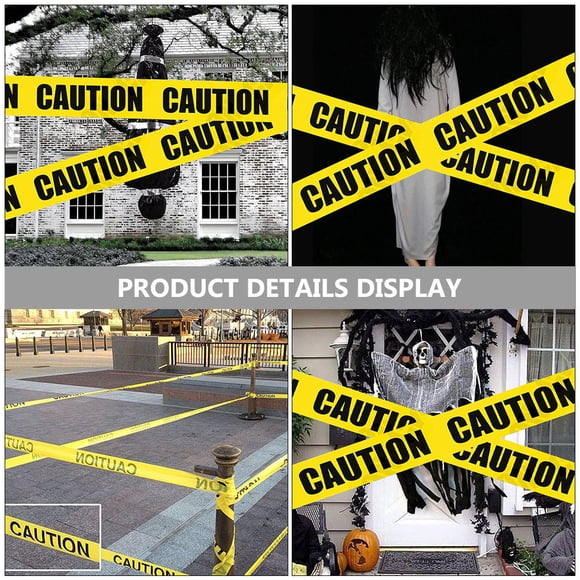 QUMIIRITY 1 Roll Yellow Caution Tape for Party and Event Safety Barricades