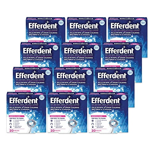 Efferdent Denture Cleanser Tablets Complete Clean Tablets, 12 Count