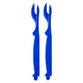 thumbnail image 1 of Vaisselle 2 Pcs Kit de Retrait de Chair de Crabe pour Amateurs de Fruits de Mer – Pics Bleus Ou Rouges en Acier Inoxydable pour Dîners en Famille et Fêtes 2 Pcs, 1 of 4
