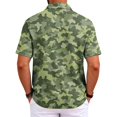 thumbnail image 5 of Mfakffe Men's Polo Shirts Summer Casual Golf Tshirts Big and Tall Short Sleeve Lapel Collar Tees Business Cotton Tops (Camouflage, 2XL), 5 of 5