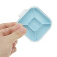 thumbnail image 5 of Unique Bargains 1 Pc Pill Case 5 Grid Portable Pill Box Sky Blue, 5 of 6