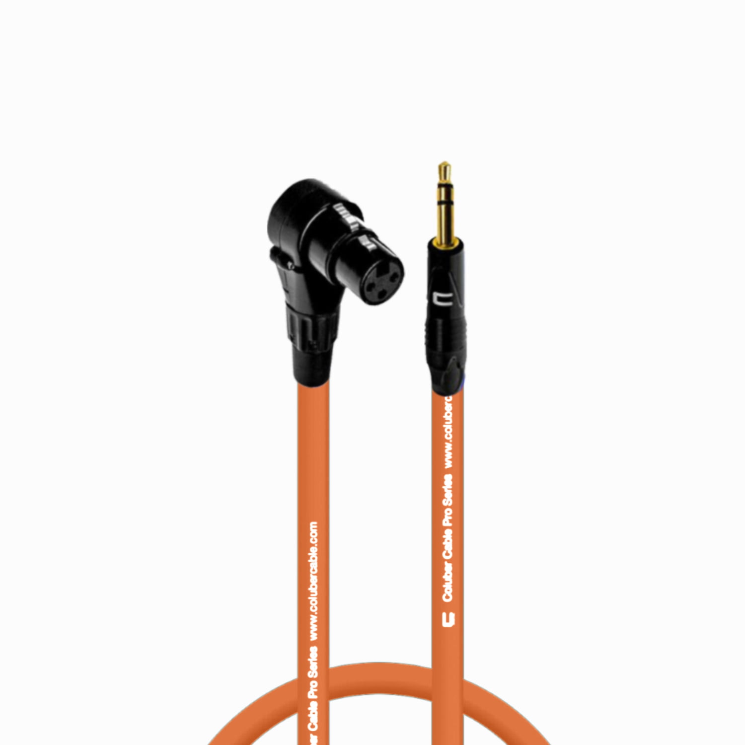 Coluber Cable Right Angle XLR Female to 3.5 TRS Male Pro Microphone Connector