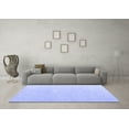 thumbnail image 3 of Ahgly Company Indoor Round Solid Blue Modern Area Rugs, 5' Round, 3 of 4