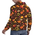 thumbnail image 6 of Naloa Thanksgiving Turkey Men's Casual Hooded Collar Drawstring Hoodies Pullover Sweatshirts Casual Long Sleeve Shirts-XX-Large, 6 of 7