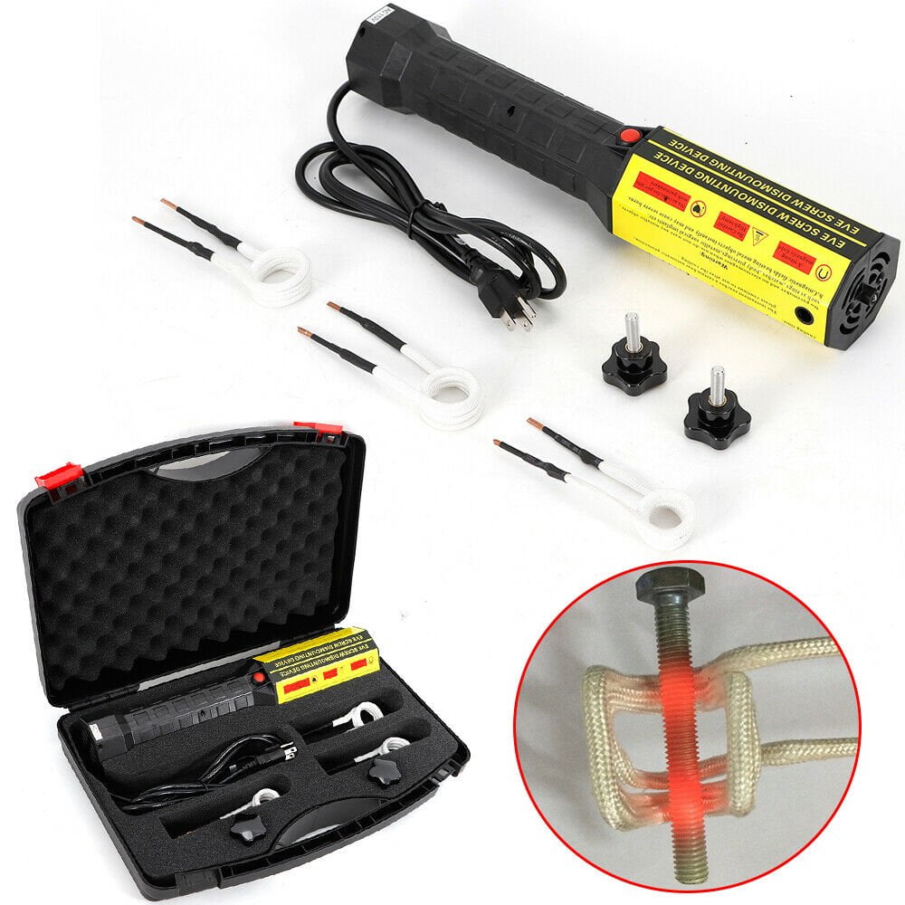 Automotive Flameless Heat Tool Induction Mini Ductor Magnetic Heater Kit Bolt Remover 1000W 