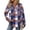 Dark Purple, variant on Flannel Shirt Women Snowflakes Long Sleeve Button Down Henley Shirts Dressy Casual Fall Ladies Tops and Blouses Army Green L