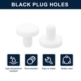 thumbnail image 2 of Uxcell 16 Pieces White Rubber Stopper, 5mm Plug Holes for 4.5-4.8mm/0.18-0.19" Hole, 2 of 6