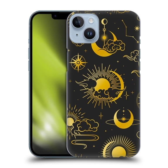 Head Case Designs Officially Licensed Haroulita Magick - Tarot - Mystical Sun Moon Stars Hard Back Case Compatible with Apple iPhone 14 Plus