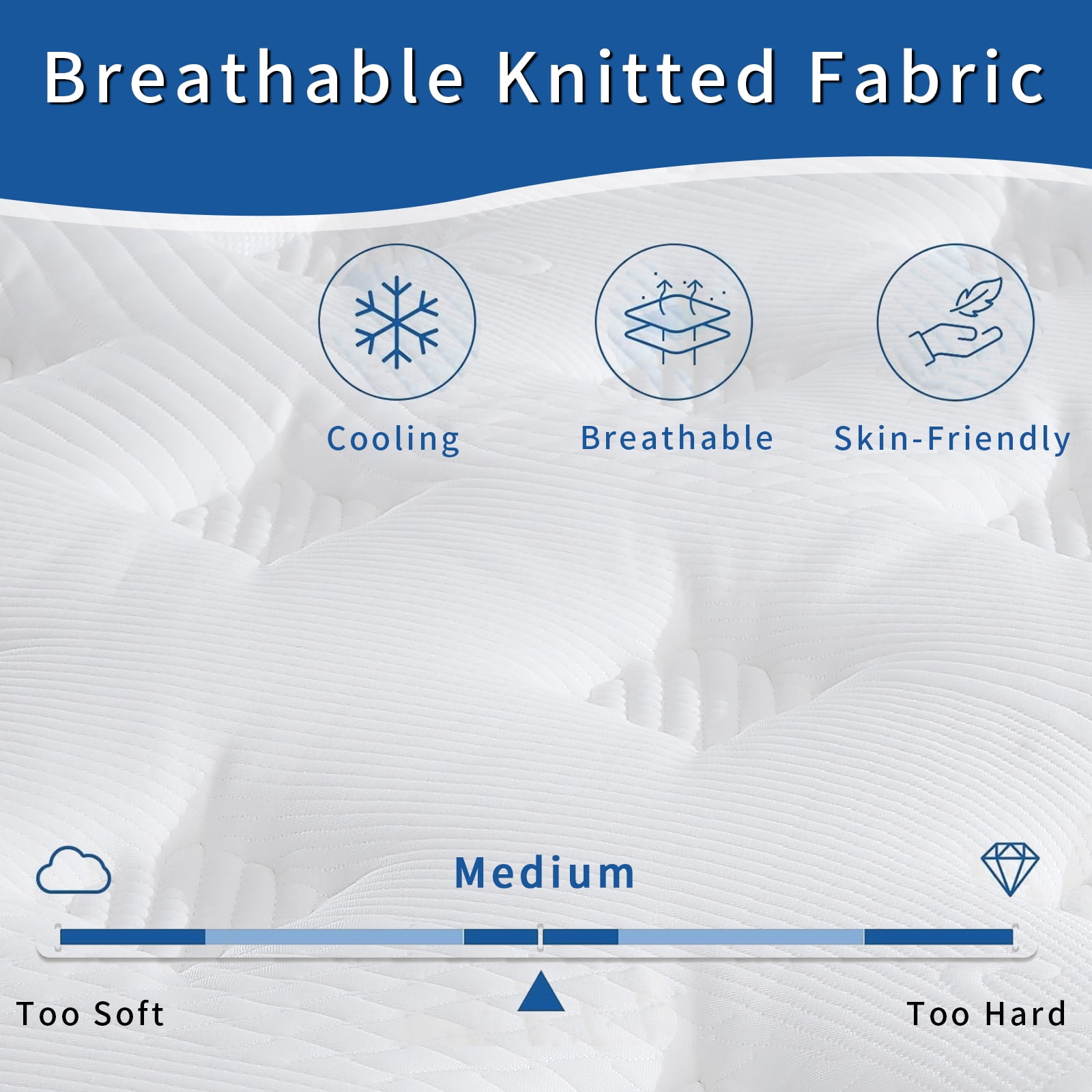 BMMB CertiPUR-US certified Adult Kids 12 In Full Hydrid Innerspring Memory Gel Foam Mattress Bouncy Perfect Night Sleep Free Pain Heavy-duty Steel Spring Compressed Package