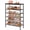 Black, variant on 5 Tier Shoe Rack Organizer for 16-20 Pairs of Shoes, Metal Mesh Shoe Shelf for Closet, Industrial Shoe Rack for Entryway Shoe Storage with X Shape Fixed Frame, Rustic Brown & Black