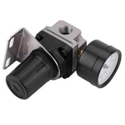 Yosoo Pneumatic Regulator Adjustable Air Pressure Compressor Control Valve Gauge G1/4 Connection,Pneumatic Air Pressure Regulator, Air Pressure Regulator