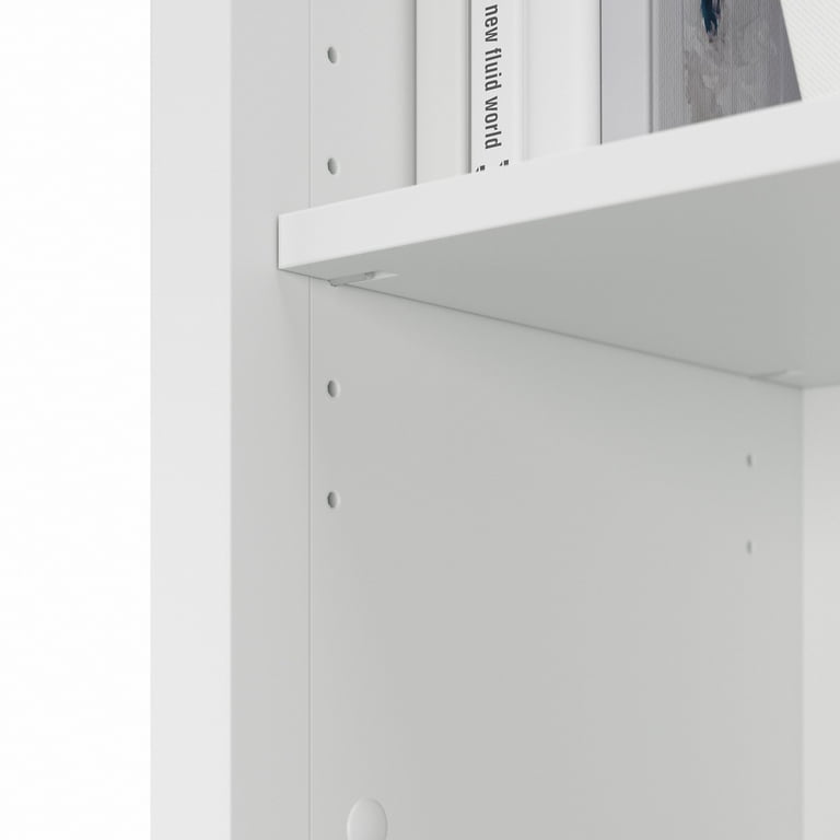 Bush Furniture Salinas Pure White Tall Storage Cabinet with Doors