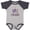 Baseball Heather and Navy, variant on Inktastic First Birthday Unicorn for Girl Girls Baby Bodysuit