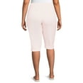 thumbnail image 3 of JMS Just My Size by Hanes Women's Plus Size Pull On 2 Pocket Stretch Capri, Sizes 0X-4X, 3 of 6