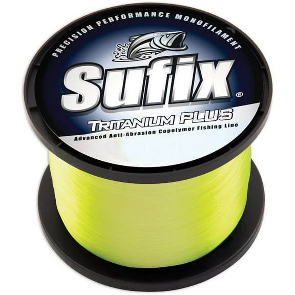 Sufix 696 Tritanium Plus Monofilament Fishing Line 1/4 lb Spool 14 lb Chartreuse