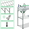 thumbnail image 5 of HARIPUL Fish Cleaning Table with Sink, Camping Sink Station with Faucet and Sprayer, Fish Cleaning Station Fillet Table, Black, 5 of 7