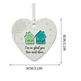 thumbnail image 2 of Heart-Shaped Sea Glass Friendship Decor - Handmade Keepsake Ornament, Christmas Tree Hanging Decoration for Friends, Sisters & Loved Ones (Comes with Box),C, 2 of 3