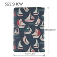 thumbnail image 3 of Pofeuu Sailboat And Wave Print Travel Document Organizer Passport Holder Men Women for Family (6.5 in x 4.5 in),Wallet Holder Credit Card Clutch Bag Case, 3 of 5