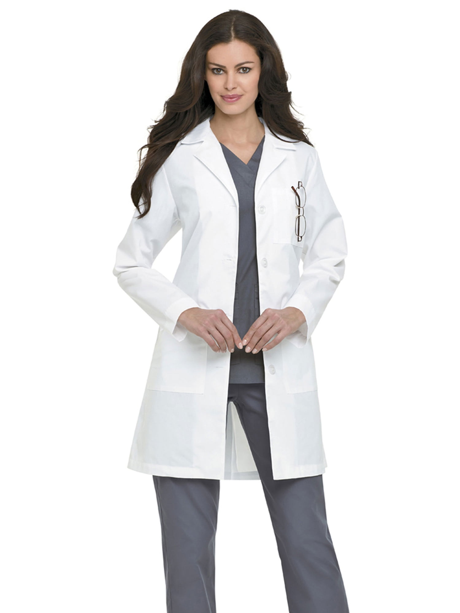 Landau Landau Women's Four Button Scrub Lab Coat
