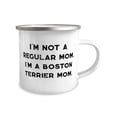 thumbnail image 2 of Cheap Boston Terrier Dog Gifts, I'm Not a Regular Mom. I'm a Boston Terrier Mom, Boston Terrier Dog 12oz Camper Mug From Friends, 2 of 2