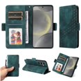 thumbnail image 1 of Funda GANGXUN para Samsung Galaxy S24 con diseño acolchado elegante, cuero PU, protección total y ajuste preciso, 1 of 5