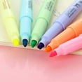 thumbnail image 4 of 6 Pcs/Ensemble Surligneur Couleur Bonbon Stylo Fluorescent Marqueur Ligne Fluorescent, 4 of 7