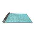 thumbnail image 2 of Ahgly Company Indoor Round Solid Light Blue Modern Area Rugs, 5' Round, 2 of 4