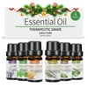 OrientLeaf 6 Pcs 100% Pure Essential Aroma Oils Set for Spa Massager & Diffuser, Christmas Gifts for Mom (Sweet Orange, Lavender, Tea Tree, Lemongrass, Peppermint, Eucalyptus)