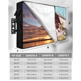 thumbnail image 7 of Outdoor TV Cover 60 to 65 Inch Weatherproof, Farmhouse Waterproof TV Screen Protector for Outside Decor with Zipper and Pocket 58"L x 37"H , Barn Horse Sheep Cat Pig Animal Blue Brown, 7 of 7