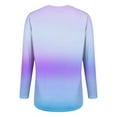 thumbnail image 6 of WHEANG Long Sleeve Shirts For Women Crew Neck Long Sleeve Printed Basic Tee Imitation Cotton Soft Comfy Casual Loose Fit Top 1Pc Blue S-4Xl, 6 of 9