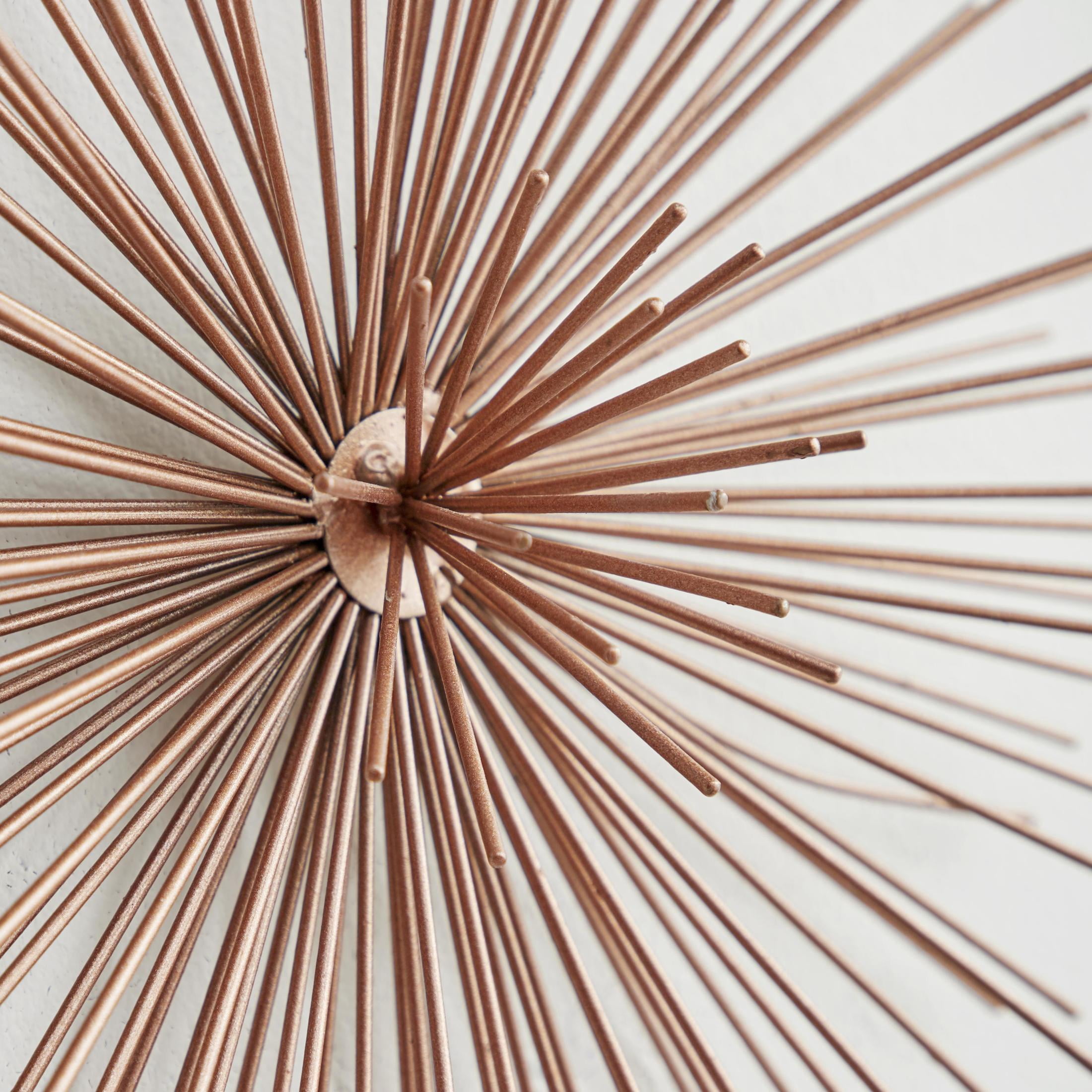 CosmoLiving by Cosmopolitan Copper Metal 3D Starburst Wall Decor (3 Count)
