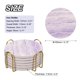 thumbnail image 2 of Bebida Portavasos con Soporte, 6uds 4 - Corcho Base Posavasos para Bebidas, Arenisca Estilo para Tipos de Tazas, Hogar Decoración, Madera Mesa (Púrpura), 2 of 6