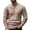 Khaki, variant on IYTR Mens Sweaters Casual Solid Color Leisure Textured Sweater Long Sleeve Pullover Stand Collar Sweater Khaki XXL