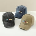 thumbnail image 3 of WOYY Kids Vintage Train Print Sun Hat Uv Protection Adjustable Baseball Cap for Boys, 3 of 3
