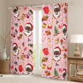 thumbnail image 2 of Homewish Cartoon Gingerbread Man Curtains Pack of 2 (42x84 Each) for Kids Children,Xmas Santa Claus Curtains Blackout,Merry Christmas Bedroom Curtains,Lightweight Room Decor, 2 of 6