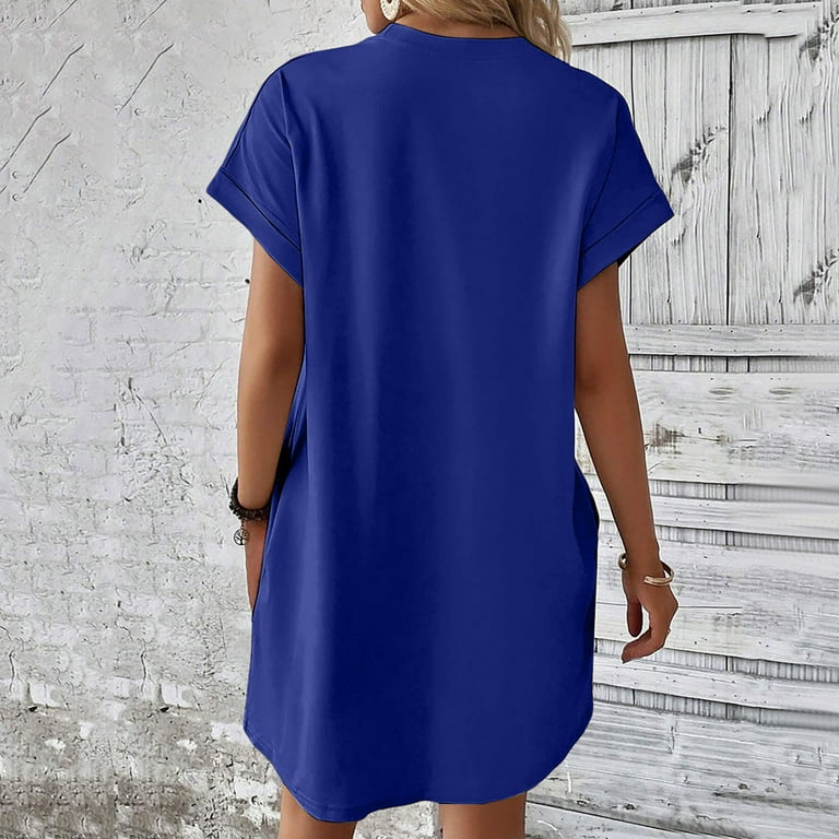 chinese dress ladies Cove Blue Embroidered Tunic Dress | Women's Clothing main image 1