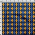 thumbnail image 3 of oneOone Cotton Poplin Navy Blue Fabric Argyle Check Diy Clothing Quilting Fabric Print Fabric By Yard 56 Inch Wide, 3 of 4