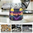 thumbnail image 6 of Yayeee Ashtray with Lid for Cigarette Smokeless Stainless Steel Home Ash Holder, Neon Road, 6 of 7
