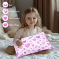 thumbnail image 3 of Toddler Pillowcases for 13X18 12x16 14x19 Love Heart Baby PillowCase 2 Pack Small Pillow Covers for Travel Pillow Pink White, 3 of 6