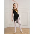 thumbnail image 4 of MSemis Kids Girl Sequins Lyrical Modern Contemporary Ballet Dance Leotard Dress Black 8, 4 of 8
