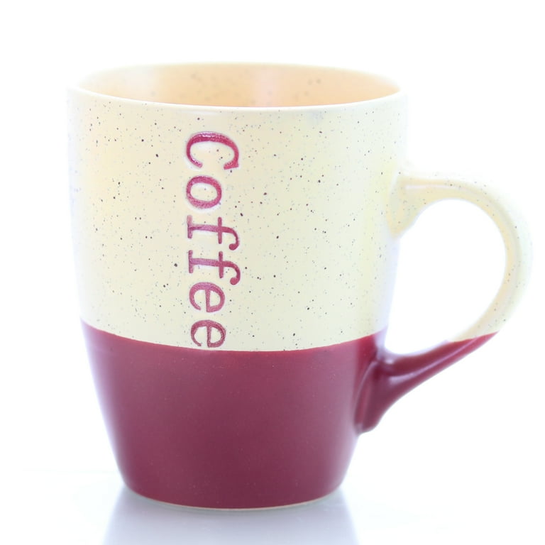 Elama Coffee House 6-Piece 12 oz Mug Set, Assorted Colors