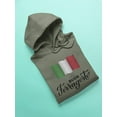 thumbnail image 3 of Buon Ferragosto Italy Flag Hoodie Men -Image by Shutterstock, Male x-Large, 3 of 4